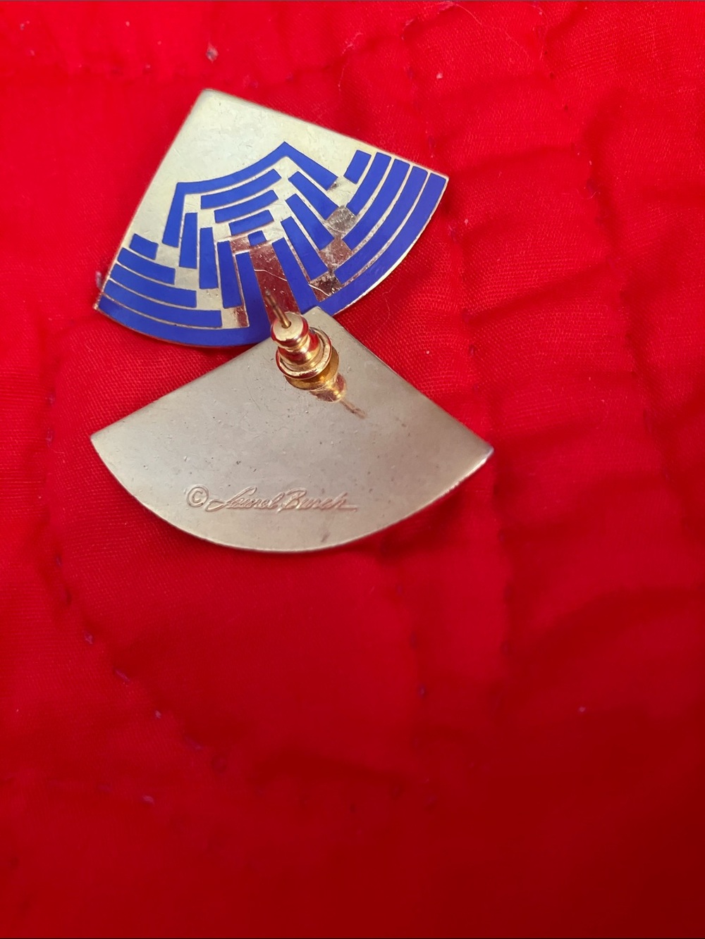 Laurel Burch Enamel Fan Earrings
